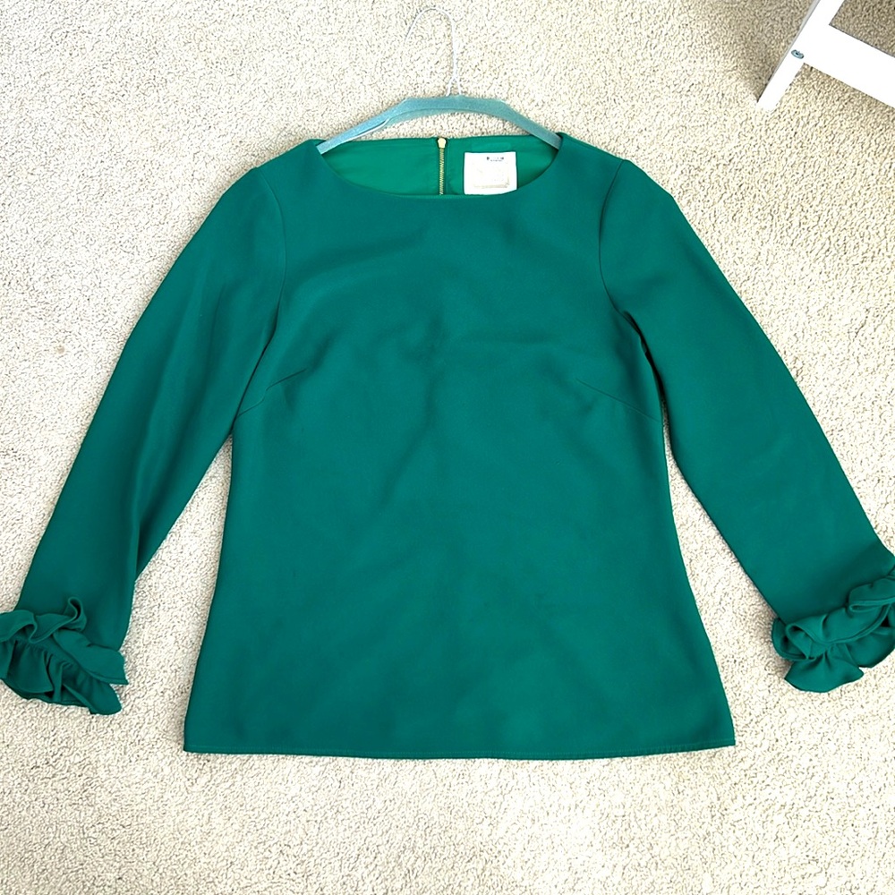 Sail to Sable emerald green blouse